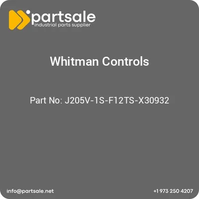 whitman-controls-j205v-1s-f12ts-x30932