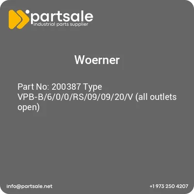 woerner-200387-type-vpb-b600rs090920v-all-outlets-open