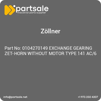 0104270149-exchange-gearing-zet-horn-without-motor-type-141-ac6