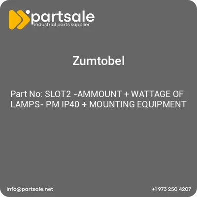 slot2-ammount-wattage-of-lamps-pm-ip40-mounting-equipment